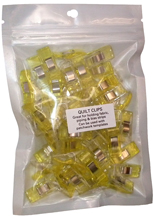 Pack of 50 small yellow  quilt clips