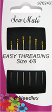 Gold eyed  Easy threadind size 4/8  (10 sleeves)